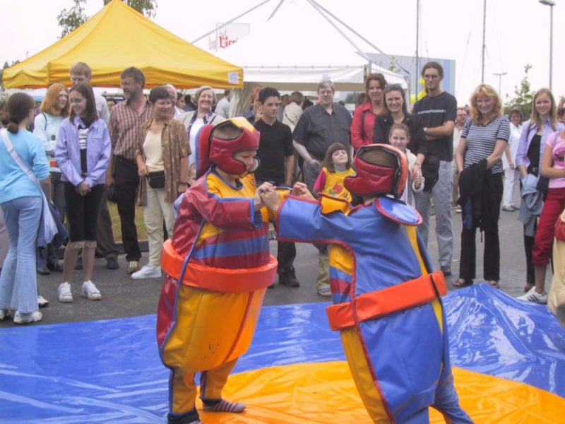 Sumo Ringer Spielmatte mit Anzügen